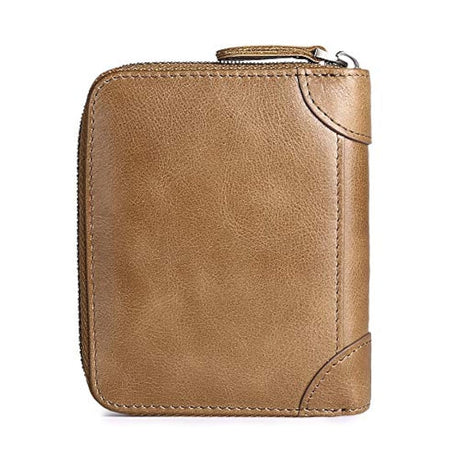 FALAN MULE Carteras para hombres de cuero genuino corto