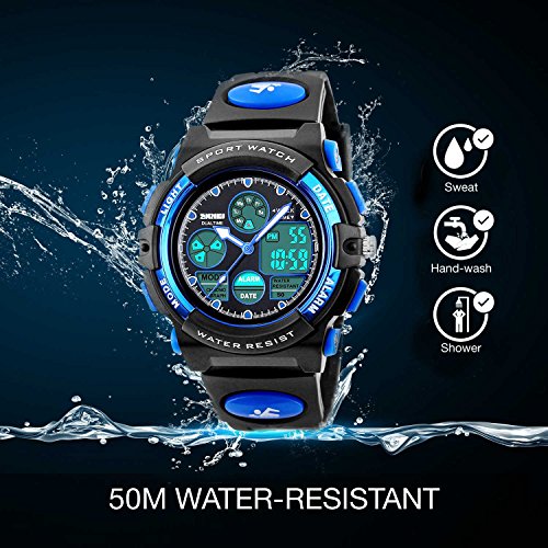 Reloj digital deportivo para niños impermeables