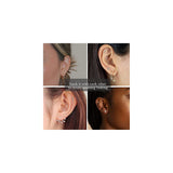 Aretes de tuerca de plata hipoalergénicos para mujeres