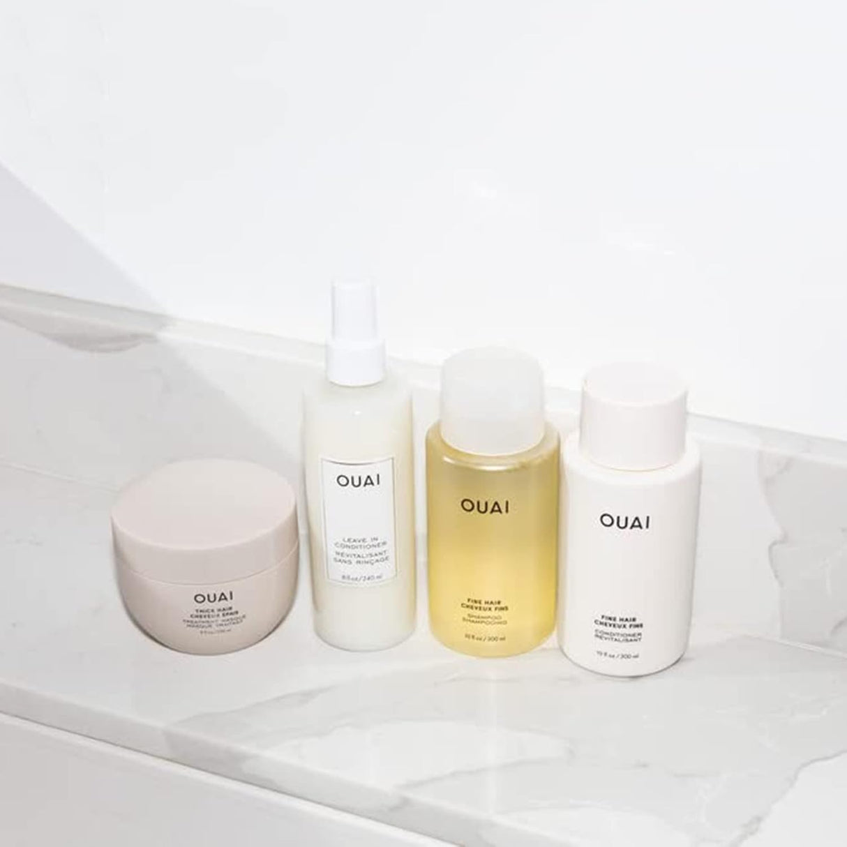 Kit de champú y acondicionador con queratina y biotina OUAI