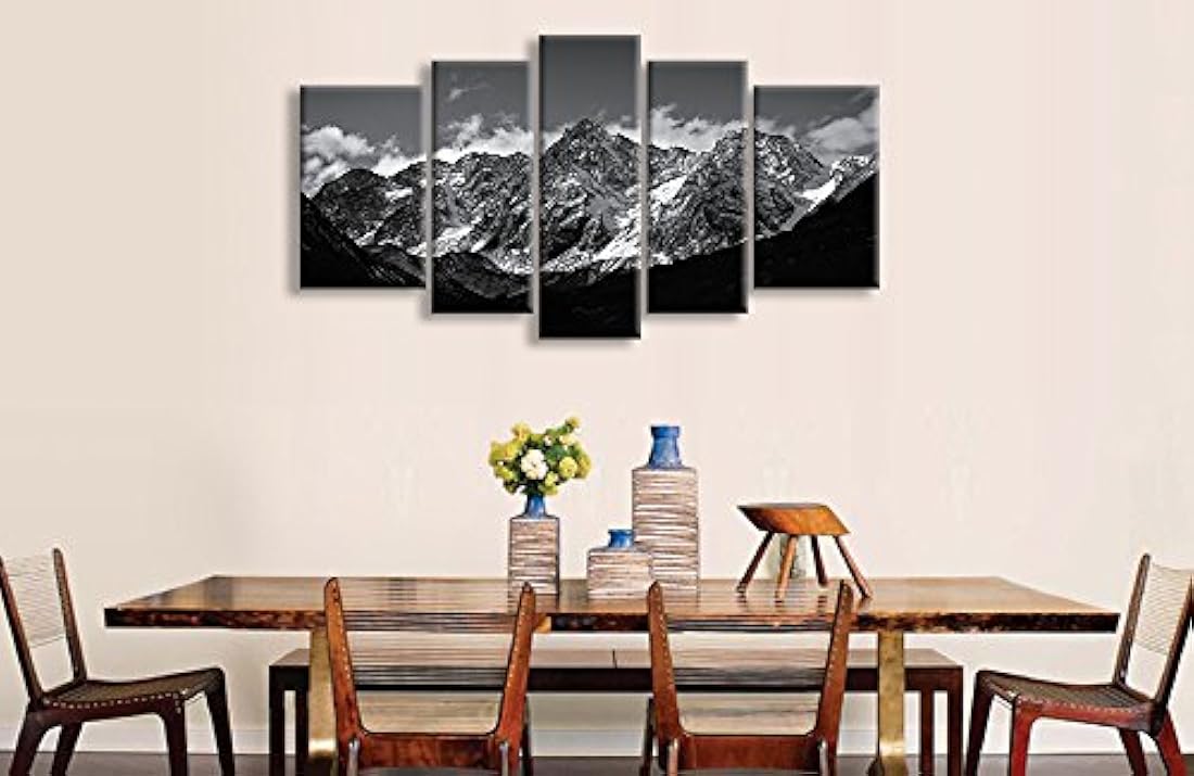 Lienzo decorativo para pared, 5 piezas, diseño moderno