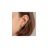 Aretes de bola de oro amarillo de 10 quilates