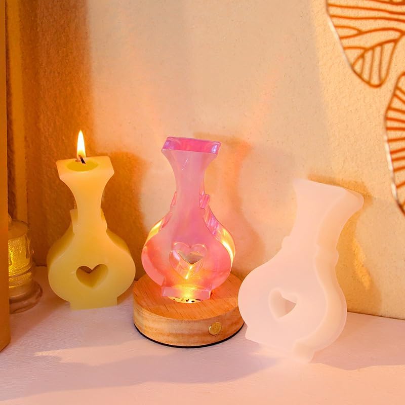 Molde de Silicona para Freshie Love Vase - Aromas y Decoración