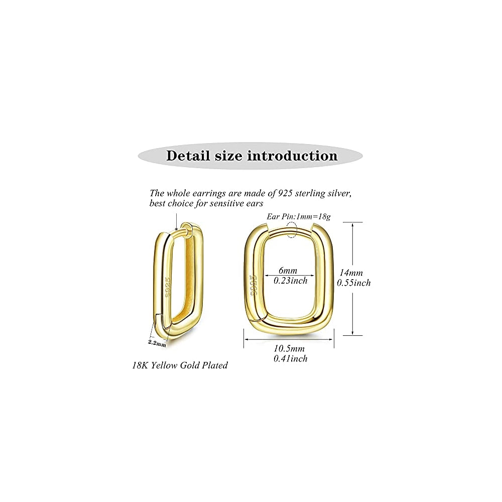 Aretes de aro pequeños de plata para mujer
