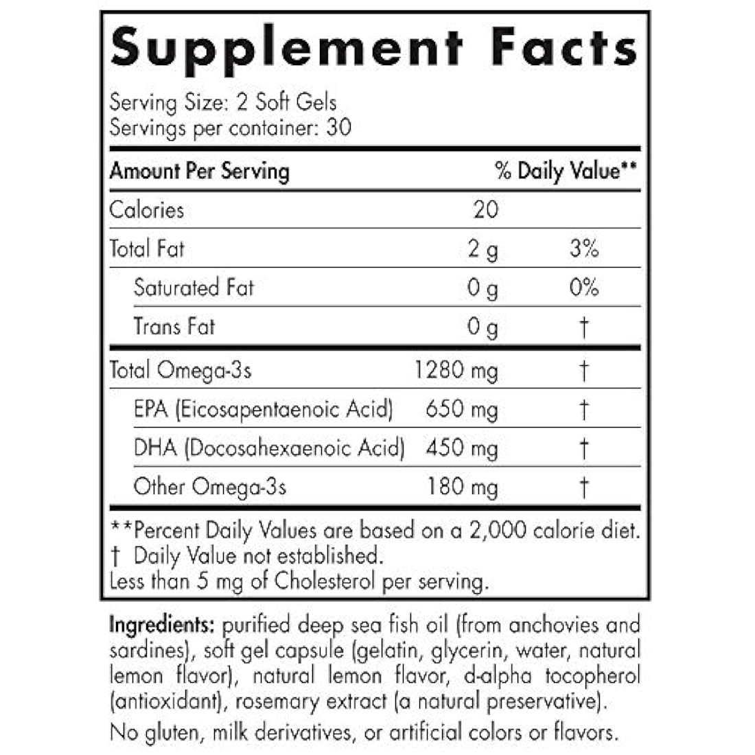 Aceite de pescado 650 mg EPA 450 mg DHA