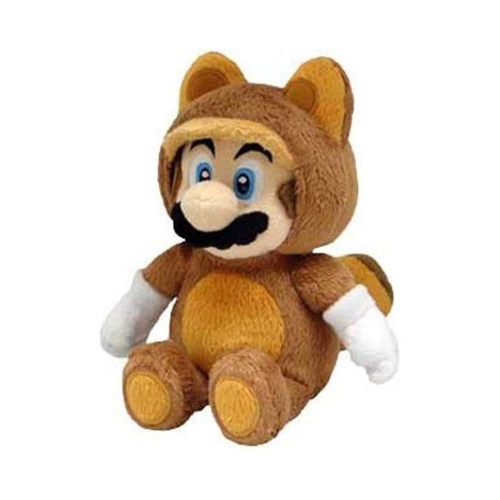 Peluche felpa oficial de super Mario vestido de mapache  9