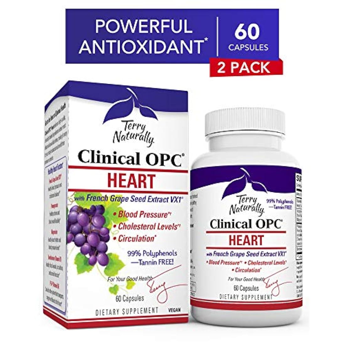 Terry Naturally Sumplemento sistema cardiovascul 60 Cápsulas