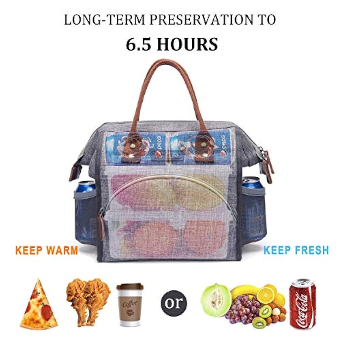 Bolsa de almuerzo aislada para almuerzos