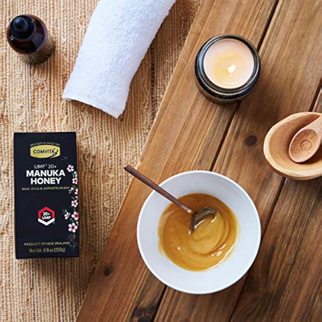 Comvita certificado UMF 20 (MGO 829) miel de Manuka cruda I de Nueva Zelanda Marca I Rara, Ultra Premium Grade Superfood I sin OMG 8.8 oz