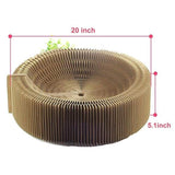 Cama redonda plegable de cartón corrugado para gatos