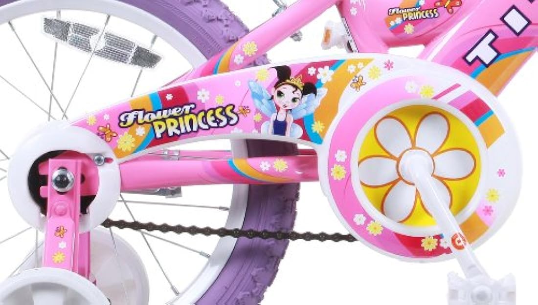 Bicicleta BMX diseño de flores Rosada