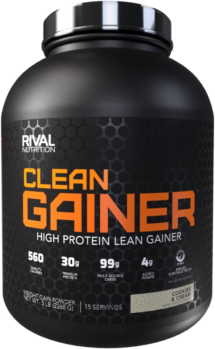 RIVAL NUTRITION Suplemento Gainer Cookies&Crema Clean Gainer