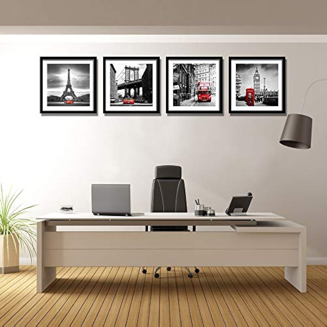 piezas de arte de pared enmarcado