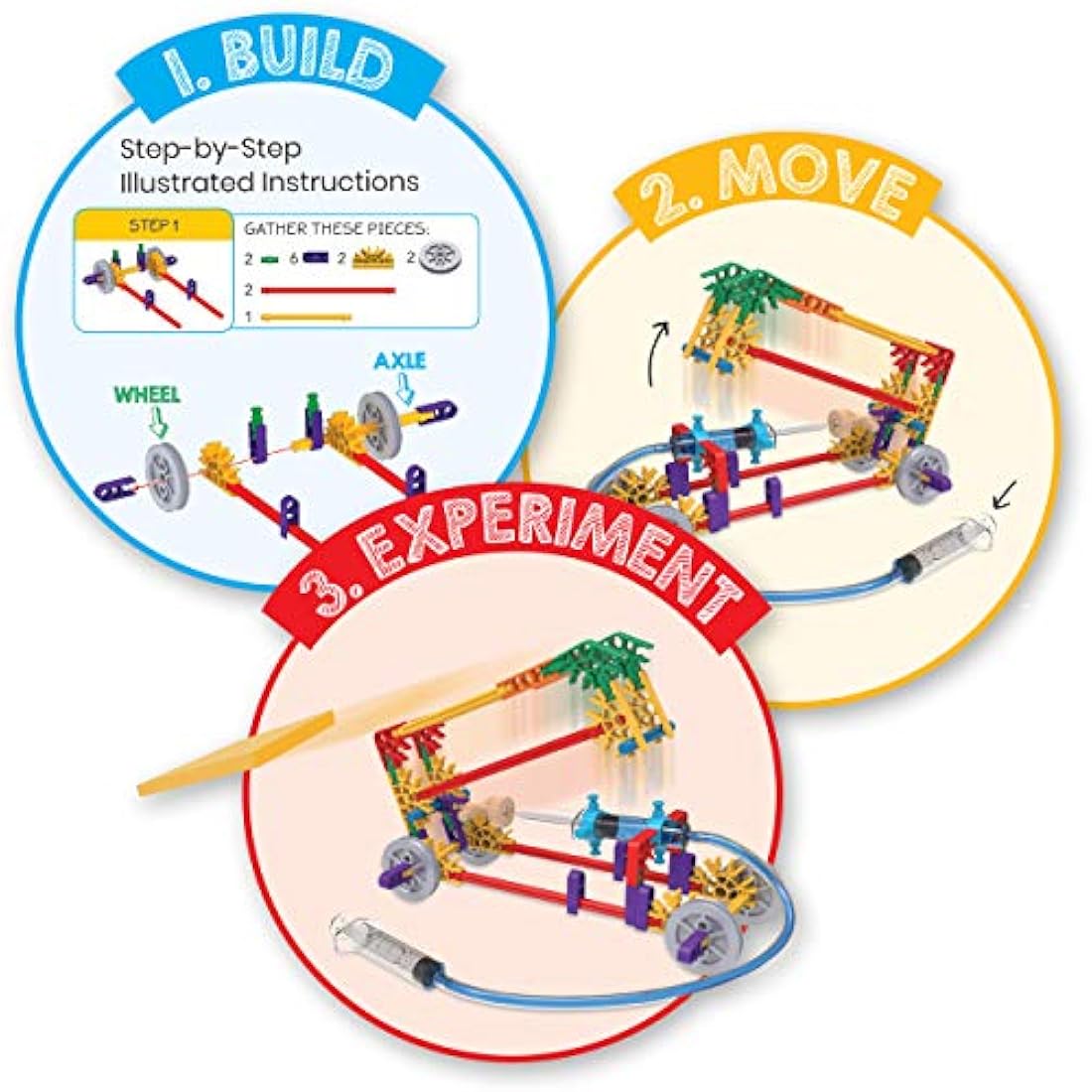 STEM Science Kit para niños, juego de libros y construcción