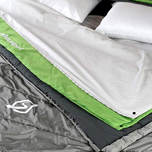 SylvanSport Saco de dormir con capa de nube, capas acolchadas adaptables que proporcionan comodidad y calidez en invierno y verano