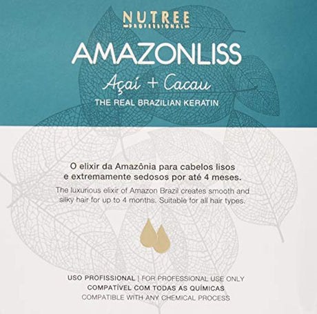 Tratamiento de cabello Amazonliss con queratina brasileña