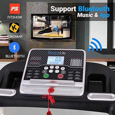 Caminadora plegable con pantalla LCD SERENELIFE ‎SLFTRD26BT