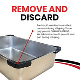 iPrimio Ultimate - Caja de arena de acero inoxidable para gatos, XL, nunca absorbe olores, manchas o óxido, sin residuos de construcción, fácil limpieza, diseñada por propietarios de gatos (1 sartén)