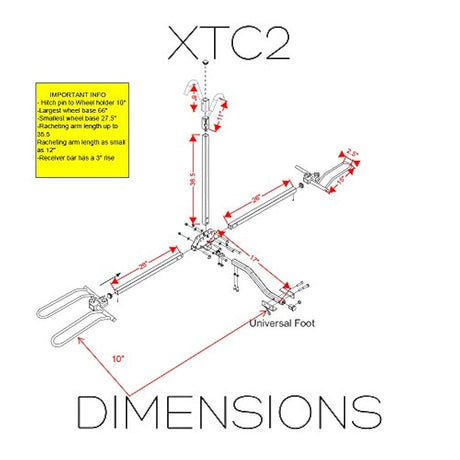 Swagman XTC Cross-Country enganche plegable 2 bicicletas
