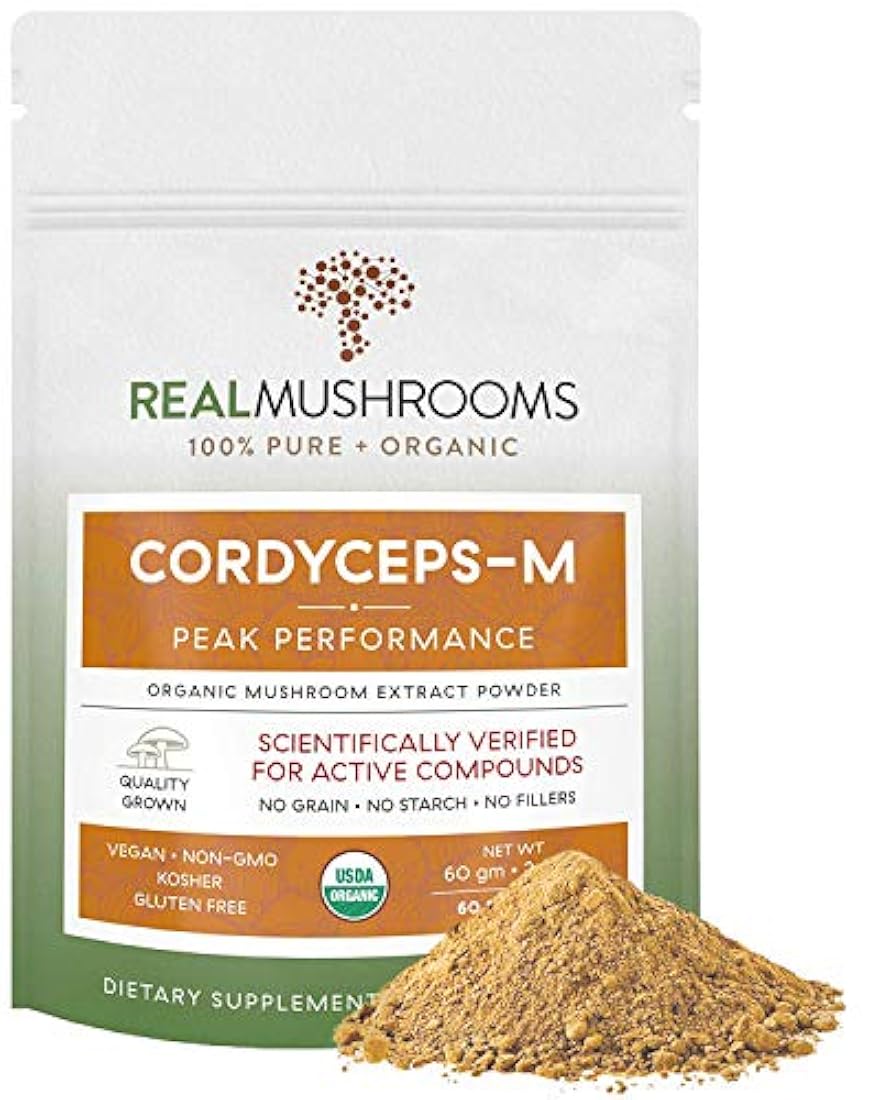 Extracto de hongos en polvo de Cordyceps por Real Mushrooms