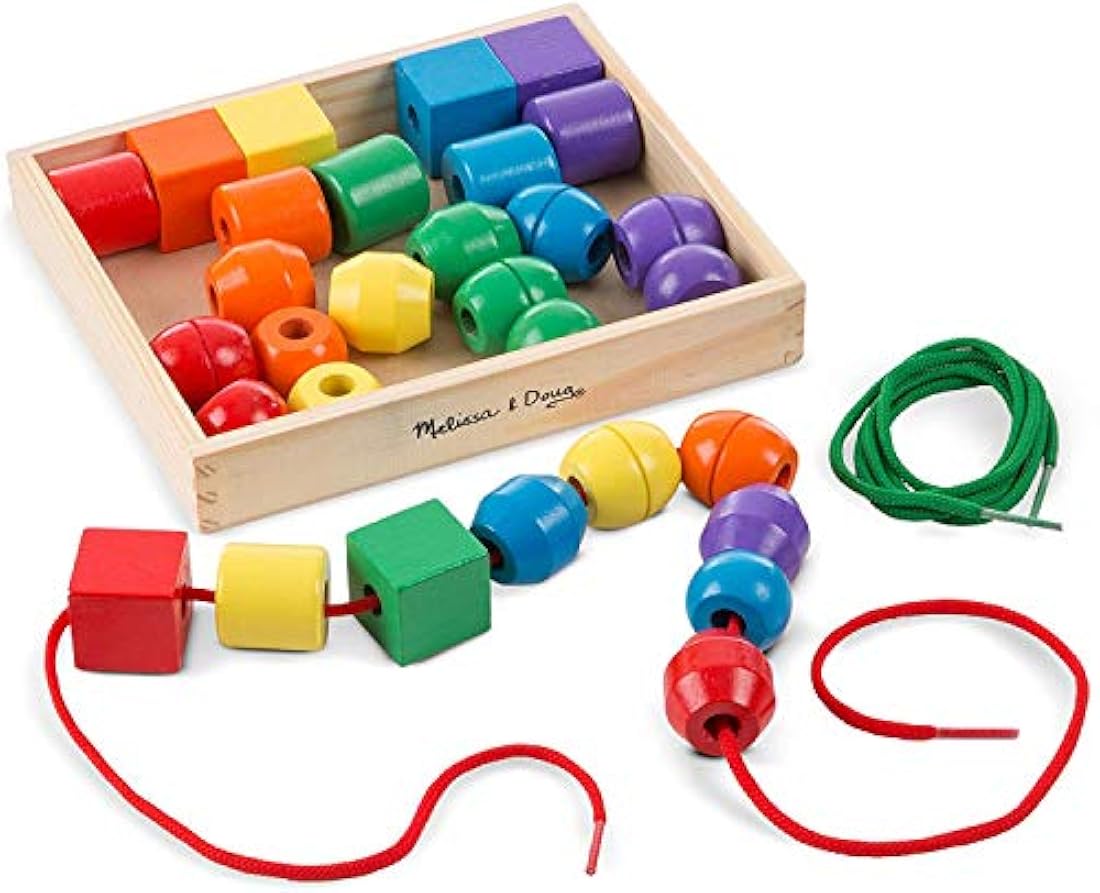Set de cuentas 30 cuentas y 2 cordones de Melissa y Doug
