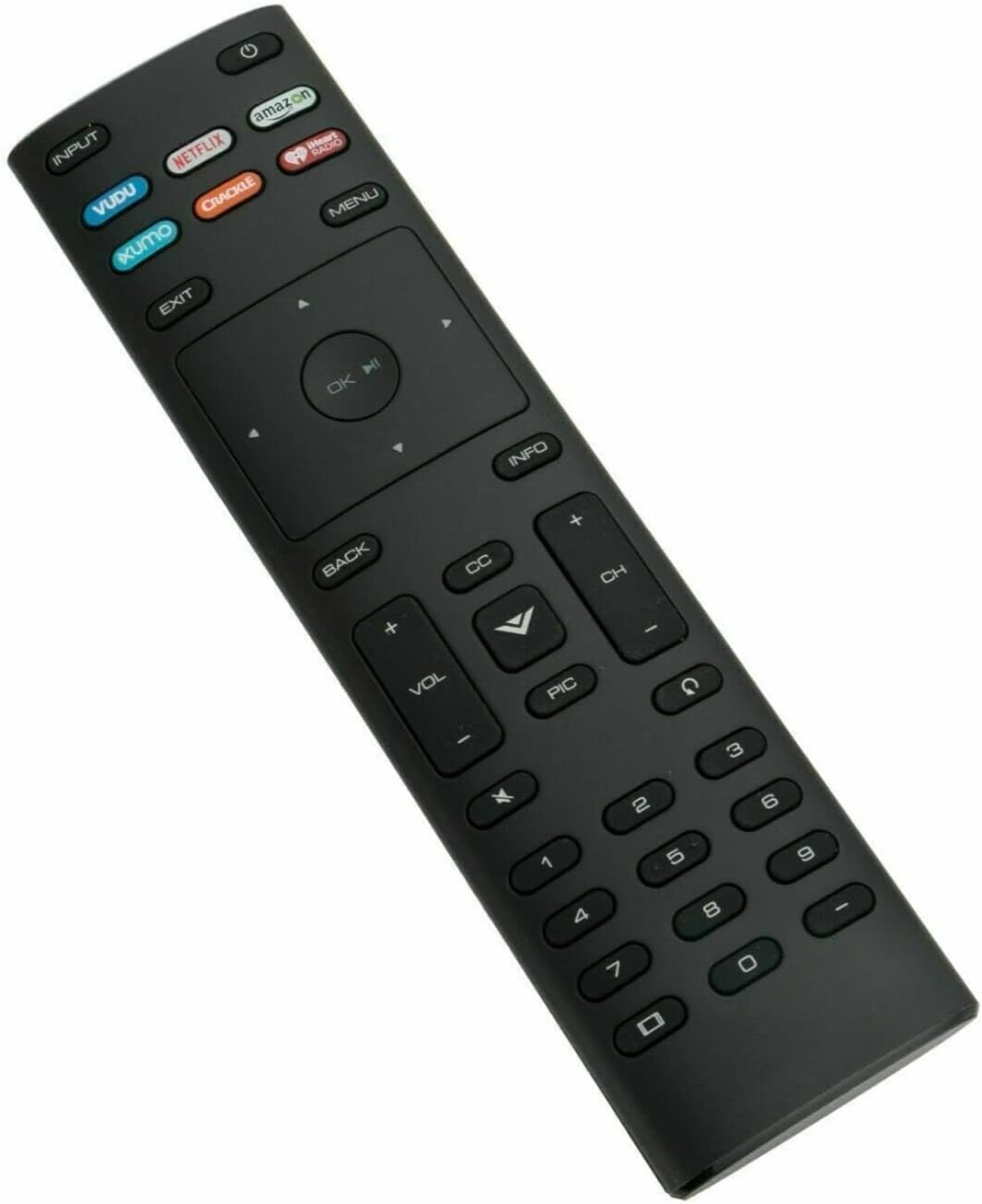 Control remoto XRT136 Vizio TV con teclas de acceso rápido