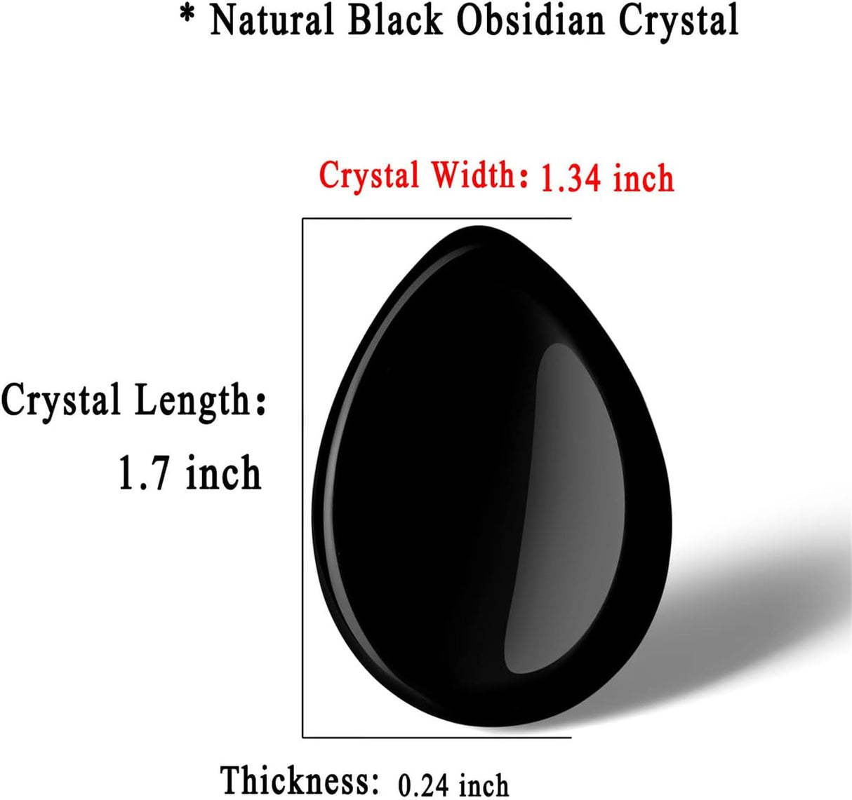 DUQGUHO Piedra de preocupación de 1.7 pulgadas,  curativos