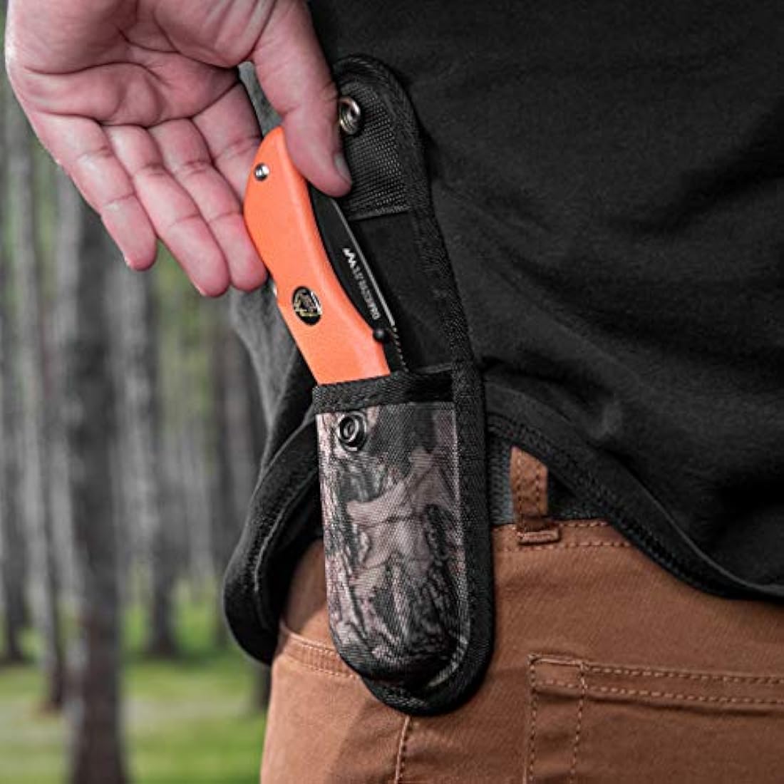Cuchillo de caza plegable de doble hoja