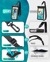 Hiearcool - Funda impermeable IPX8, universal y compatible con celular iPhone 12, Pro 11, Pro Max, XS, Max, XR, X, 8, 7, Samsung Galaxy S10, S9, Google Pixel 2 y HTC hasta 7 pulgadas, 2 unidades