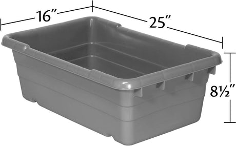 Tote Akro-Mils Jumbo Lug Plástico 25x16x9 Pulgadas 6-Pack