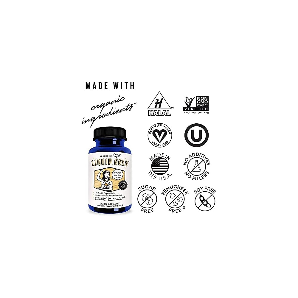 Suplementos Liquid Gold®  de lactancia materna a a base