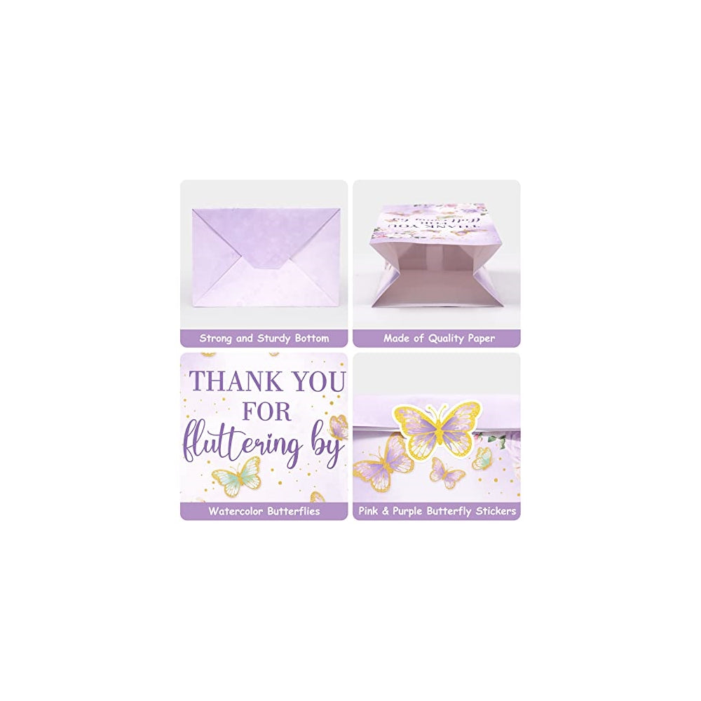 Kits de Decoración 24 bolsas de caramelos de mariposa