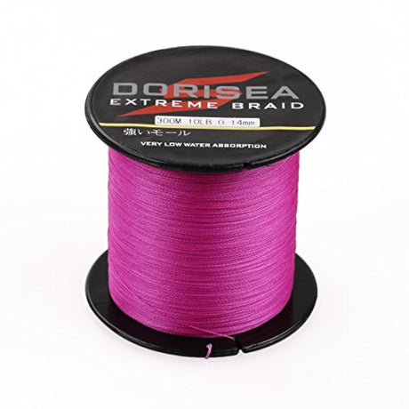 Dorisea Extreme Trenza 100% Pe Rosa Trenzado Línea de Pesca