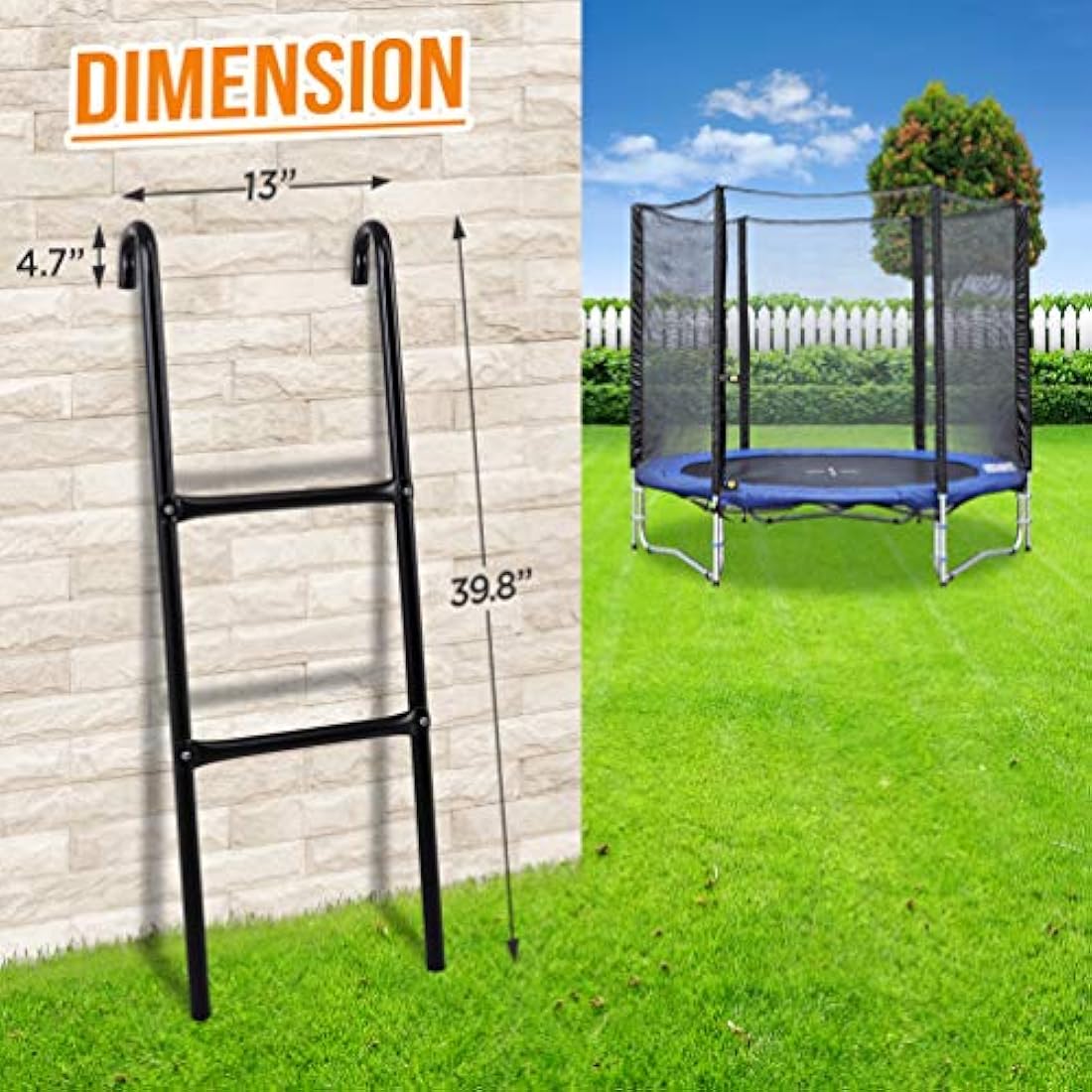 Escalera de seguridad para trampolín SERENELIFE ‎SLTRA12LDR