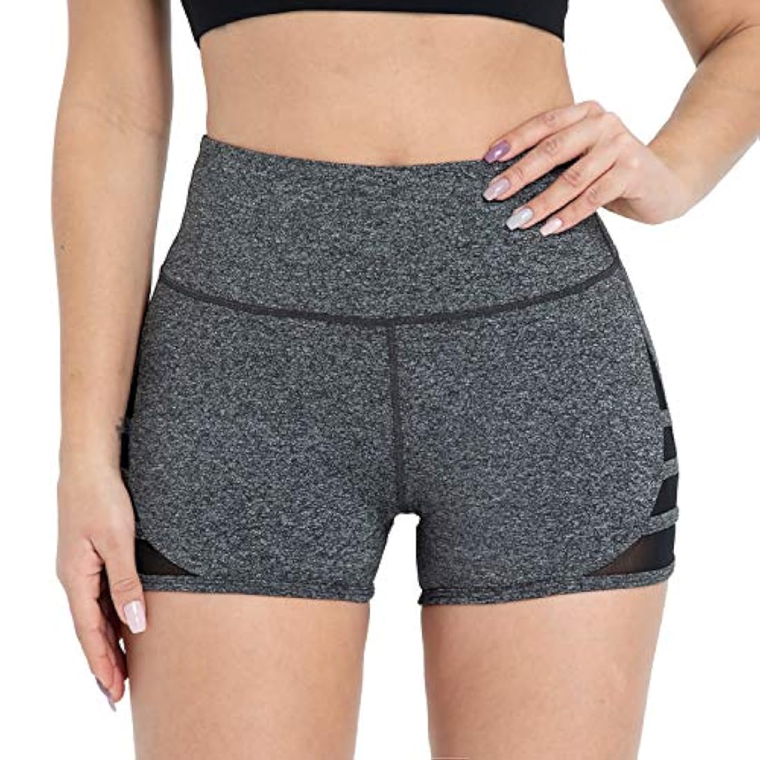 Shorts,Pantalones cortos de yoga de cintura alta para correr