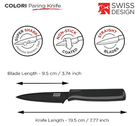 Kuhn Rikon con funda de seguridad Juego de 3 - cuchillos