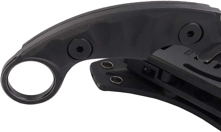 Cuchillo de supervivencia táctico de doble filo con funda