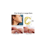 Aretes ajustables para mujer sin perforación para mujeres