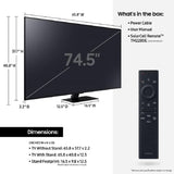 Televisor QLED 75 4K UHD Smart TV Samsung Q80B 2022