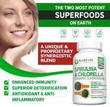 Allied Life espirulina y clorela. Cápsulas de proteínas
