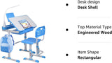 Set Escritorio y Silla Infantil Ajustable con Luz LED y Cajón