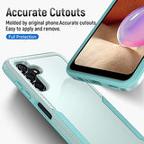 Warsia Funda compatible con Galaxy A13 5G, funda para Samsung Galaxy A13 5G con protector de pantalla, resistente, resistente a prueba de golpes, funda protectora para Samsung Galaxy A13 5G, Aqua