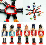 Adornos de Navidad Nutcracker BlueSpace, set de 5 para árbol