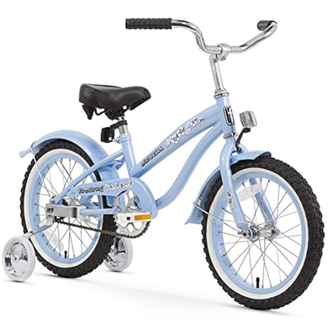 Bicicleta para niña con ruedas de entrenamiento