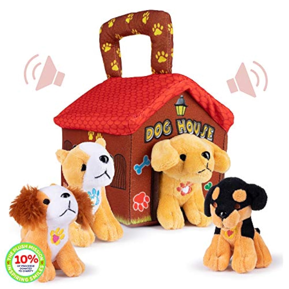 Juguete de portabebés para perritos de peluche suaves