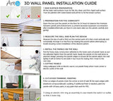 Paneles de pared decorativos 3D, diseño ondulado