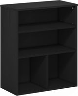 Estantería de 3 niveles, roble negro, modelo Pasir