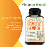 Curcumina  cúrcuma con aceite de cáñamo en polvo y bioperina.