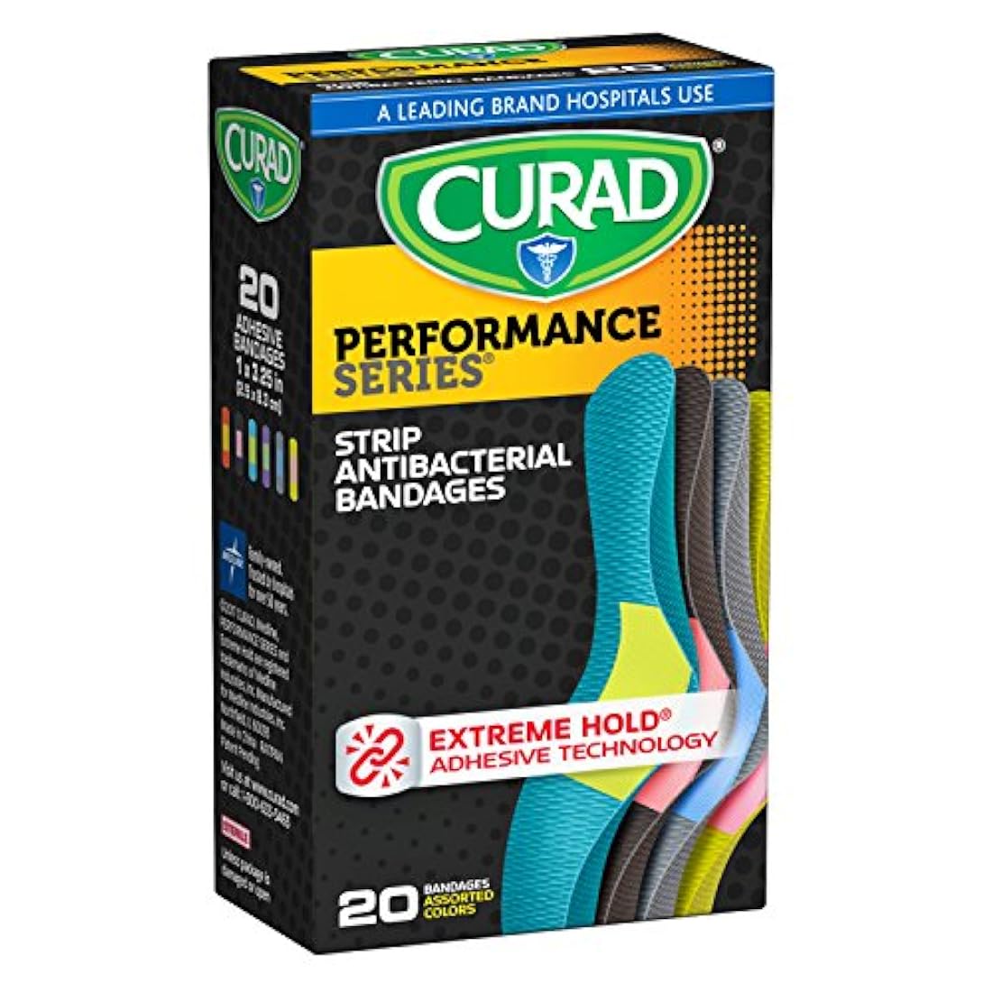 Curad Performance Series vendajes adhesivos antibacterianos