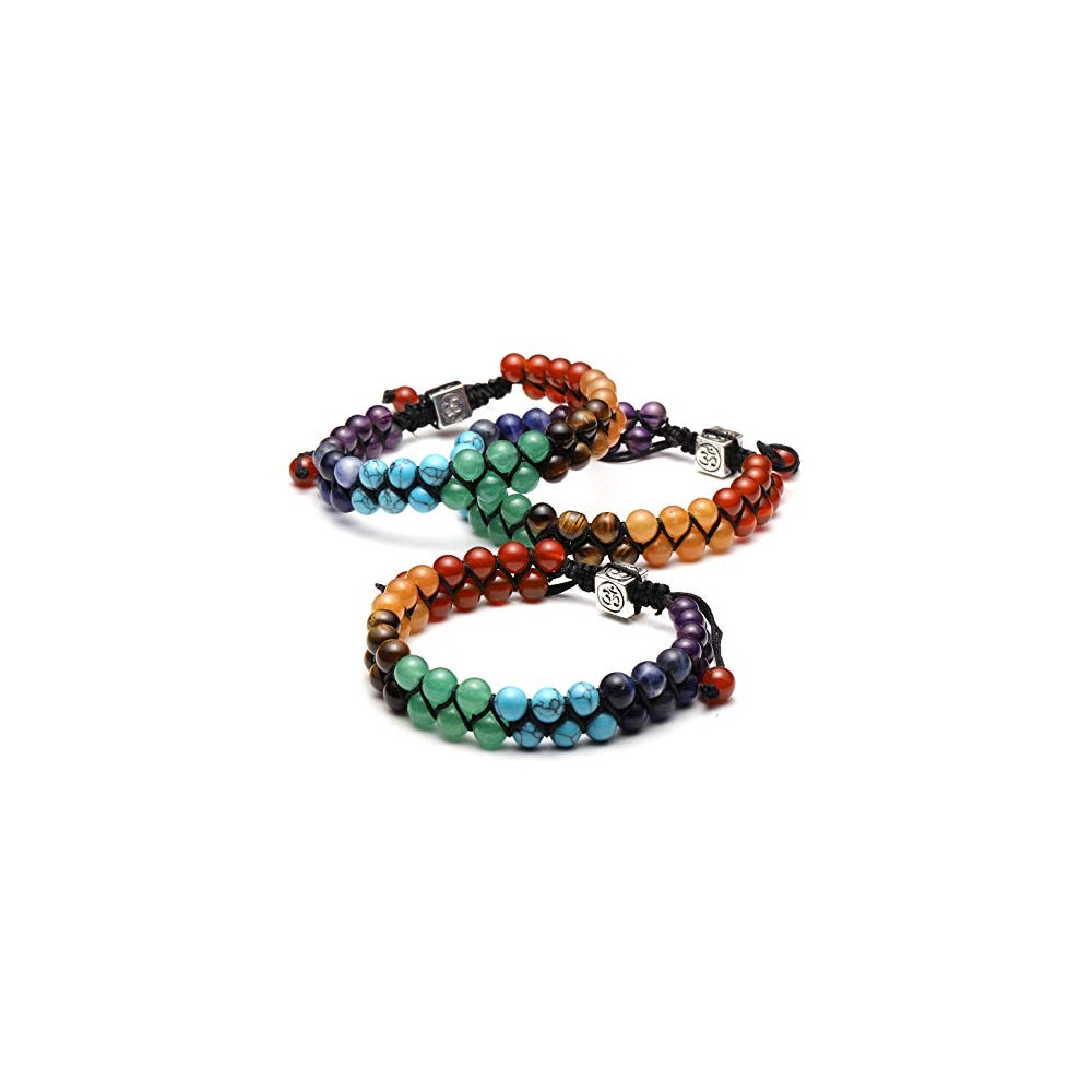 Pulseras y tobilleras de cuentas de chakras